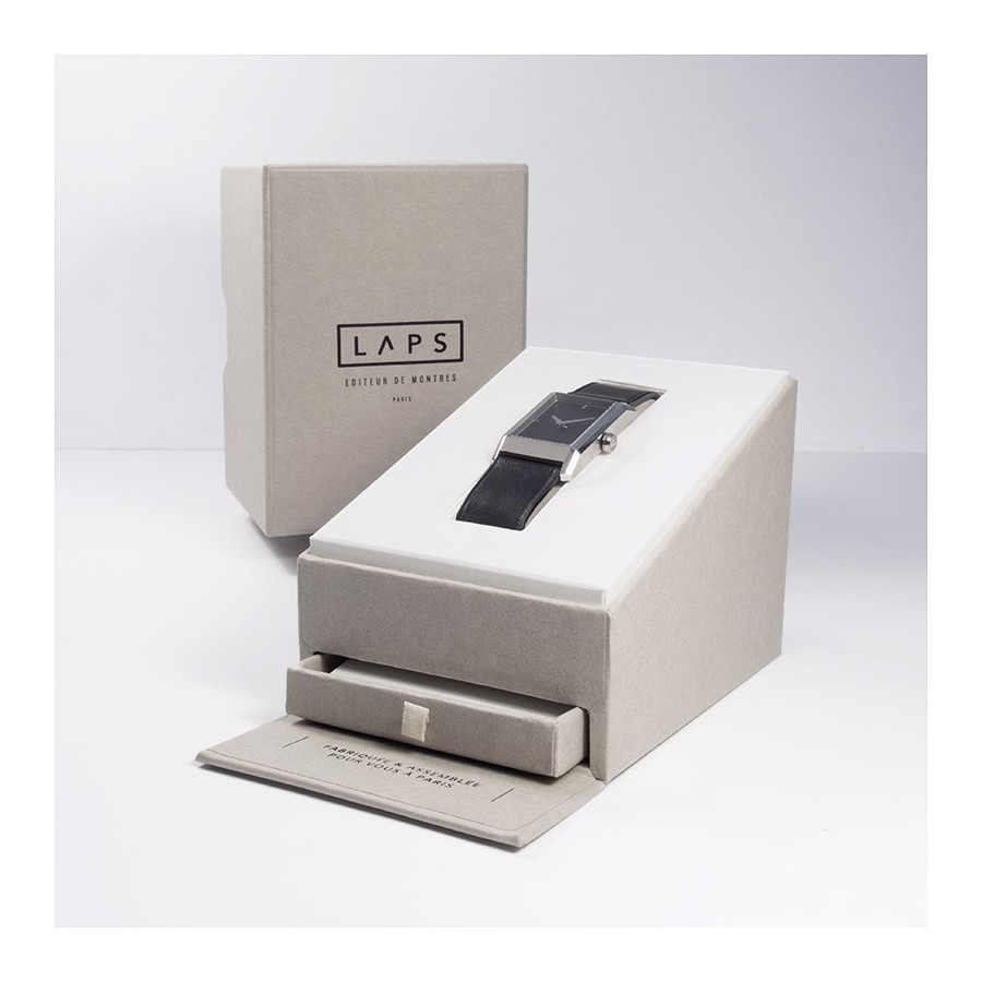 Packaging Montre Homme LAPS Grande Signature LZD Vert Acier