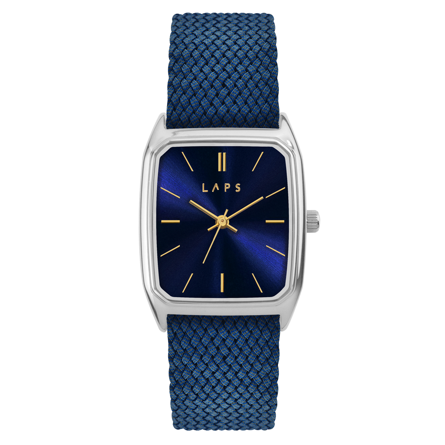 LAPS Signature Nova Blue Men's Watch Perlon Strap Blue Cobalt