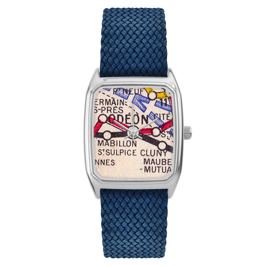 LAPS Signature Odéon Men's Watch Perlon Strap Blue Cobalt