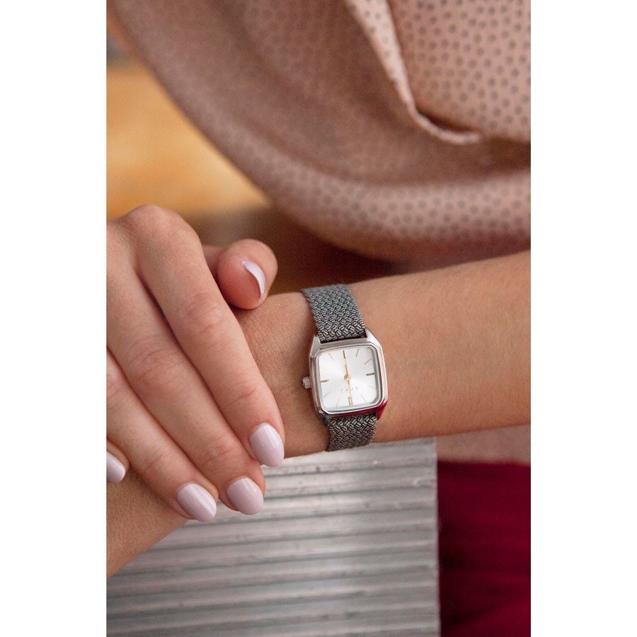 LAPS Prima Nova Silver Woman Square Watch  Worn and Styled