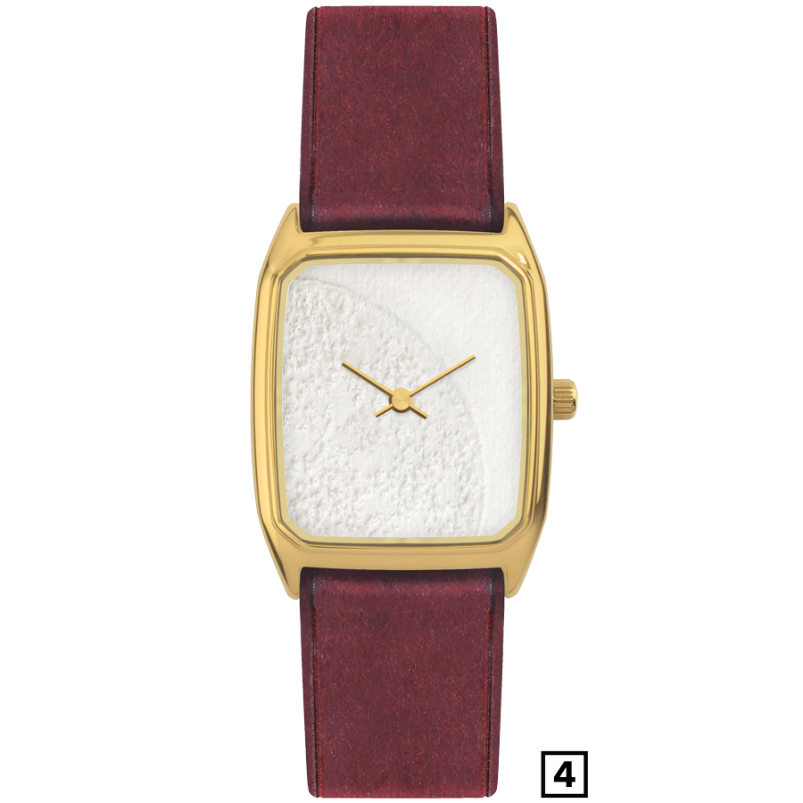 LAPS Signature Antonin Anzil Men's Watch Leather Strap Red